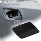 Front Right Side Bumper Headlight Washer Nozzle Cover Cap for BMW 335i GT Black