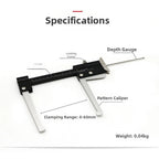 Tire Tread Depth Gauge & Brake Disc Thickness Tool for Vehicles