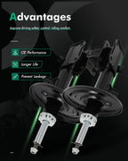 Front Pair Strut Shocks for Nissan Maxima (2016–2022) & Altima (2013–2018)