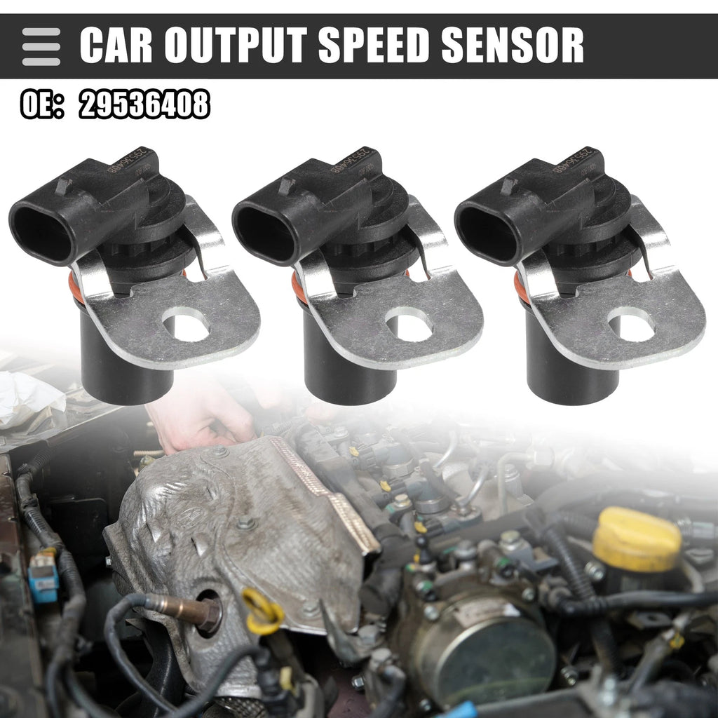 Set of 3 Speed Sensors for GMC Sierra 1500 (2002–2010) No. 29536408 Black