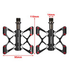 Flat Pedals for PROMEND MTB Road Bike (Ultralight Aluminum, 3 Bearings)