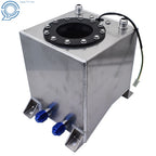 2.5 Gallon Fuel Cell Tank for Racing Drift Vehicles (Polished Aluminum)