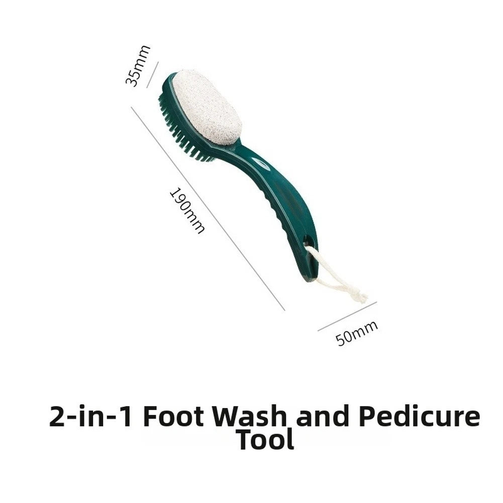 2X Foot Stone Remover Tool with Soft Bristle Side Double Sided Pumice