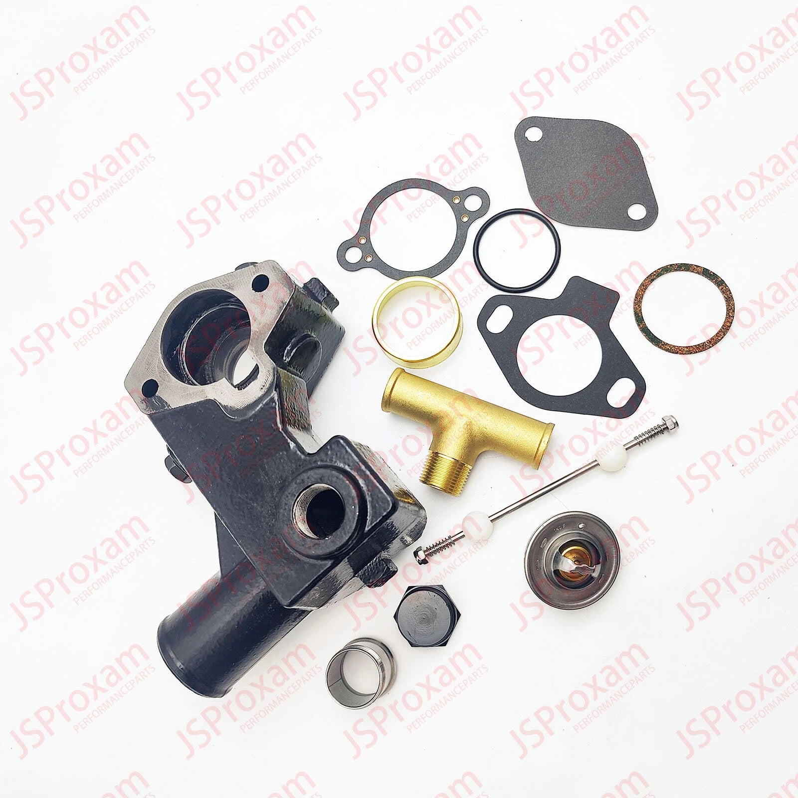 Thermostat Housing Kit Tee Valve for Mercruiser 305 5.0 5.7 350