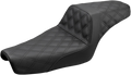 Saddlemen Step Up Seat for Harley Davidson XL (2004–2021) - Black Lattice Stitched