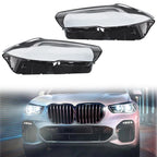 2X Headlight Lens Cover for BMW X5 X6 G05 G06 (2019–2022)