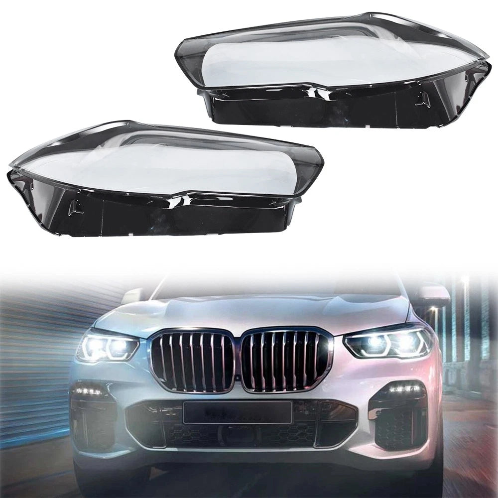 2X Headlight Lens Cover for BMW X5 X6 G05 G06 (2019–2022)