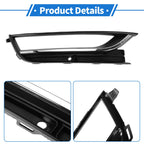 1 Pc Fog Light Grill for Volkswagen Passat (2012–2019) Black