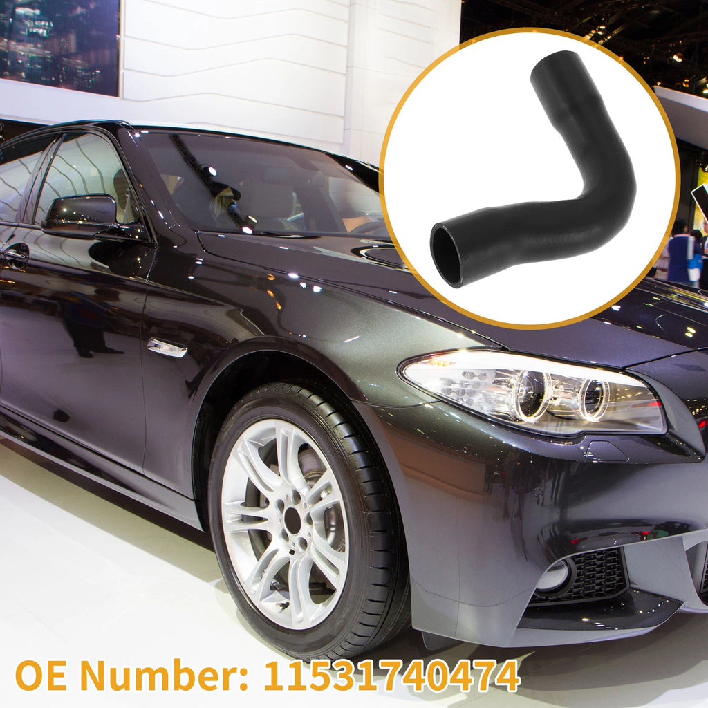 Radiator Hose for BMW 5er E39 523i 528i (1995–2000) No. 11531740474 Rubber Black