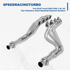 Pair Stainless Steel Exhaust Headers for Ford F250 F350 (1983–1987)