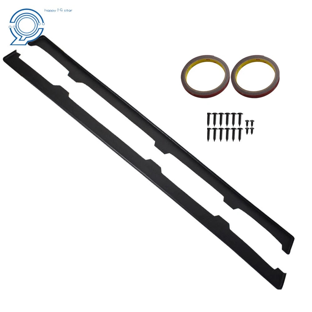 Black Side Skirt Rocker Panel Extension for BMW E90 E92 E93 (2006–2011)