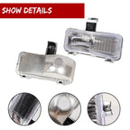 Set of 2 Chrome Front Turn Signal Park Lights for Chevy GMC PU Blazer Jimmy (1981–1982)