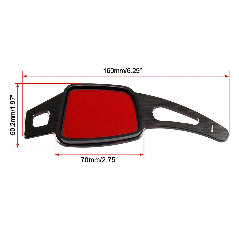 Aluminum Black Paddle Shifters for Audi