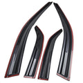 Set of 4 Window Visors for Ford Focus 4 Door Hatchback (2012–2018)
