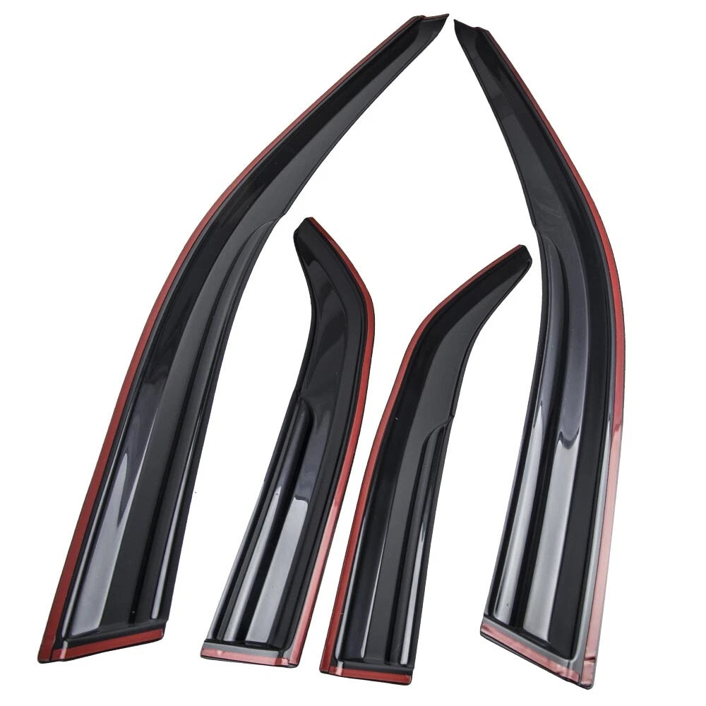 Set of 4 Window Visors for Ford Focus 4 Door Hatchback (2012–2018)