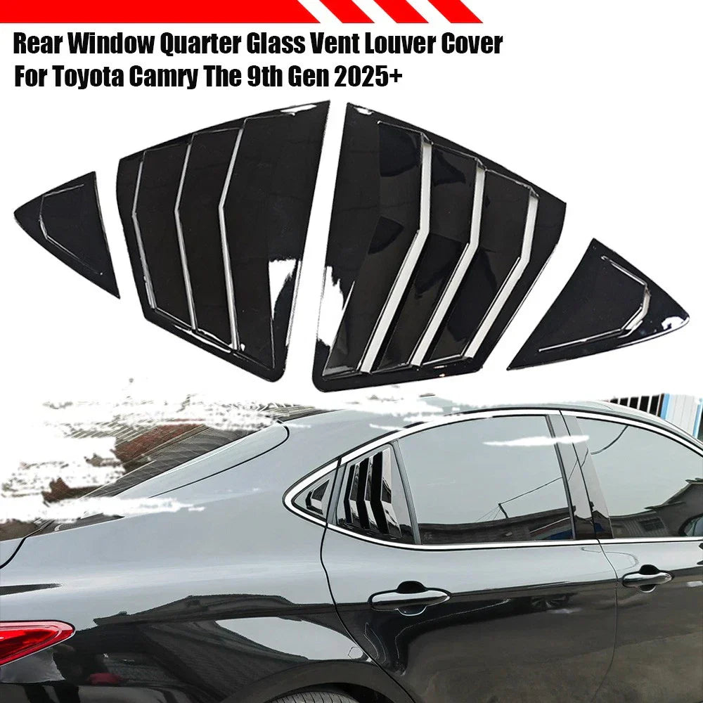 Rear Window Vent Louver Covers for Toyota Camry (2025–2025)
