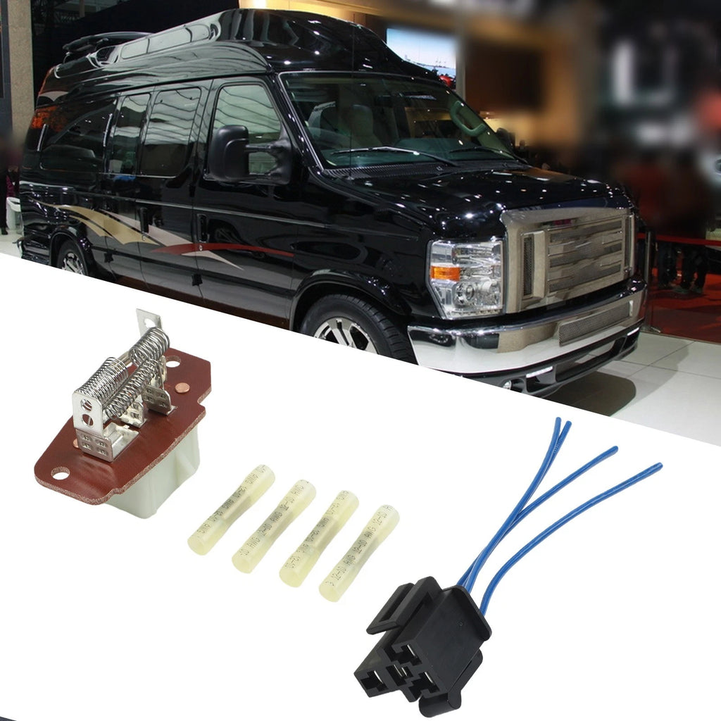 Blower Motor Resistor with Connector for Ford F650 F750 F800 Econoline