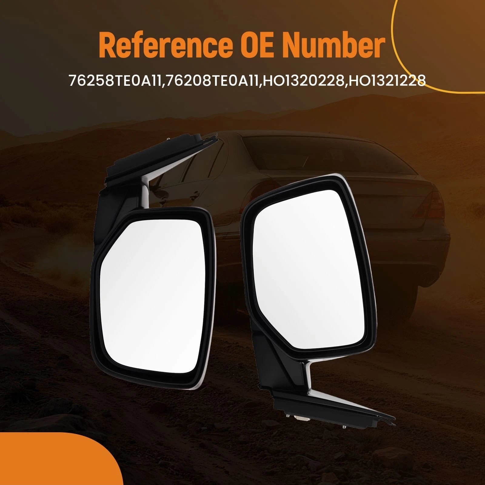 Heated Power Adjust Door Mirrors for Honda Accord (2008–2012) 76258TE0A11