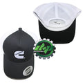 Cummins Snapback Trucker Hat Cap - Black/White Mesh Logo
