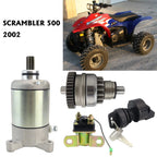 Starter Motor, Bendix, Relay & Key Switch for Polaris Scrambler 500 (2002)