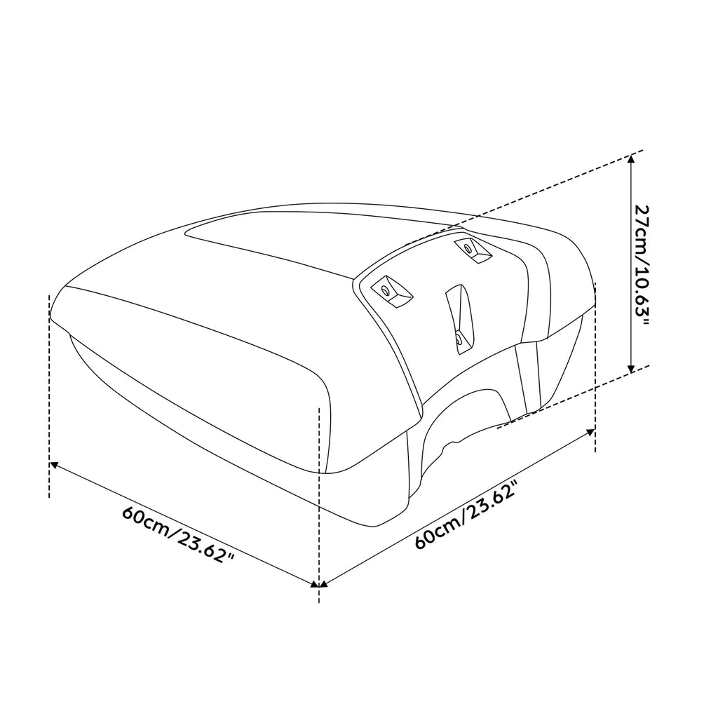 Low Profile Trunk for Indian Chieftain Dark Horse, Springfield (2016–2025)