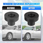 Set of 1 Car Window Bushings Kits for Mazda Miata (1990–2005) 909-925 Black