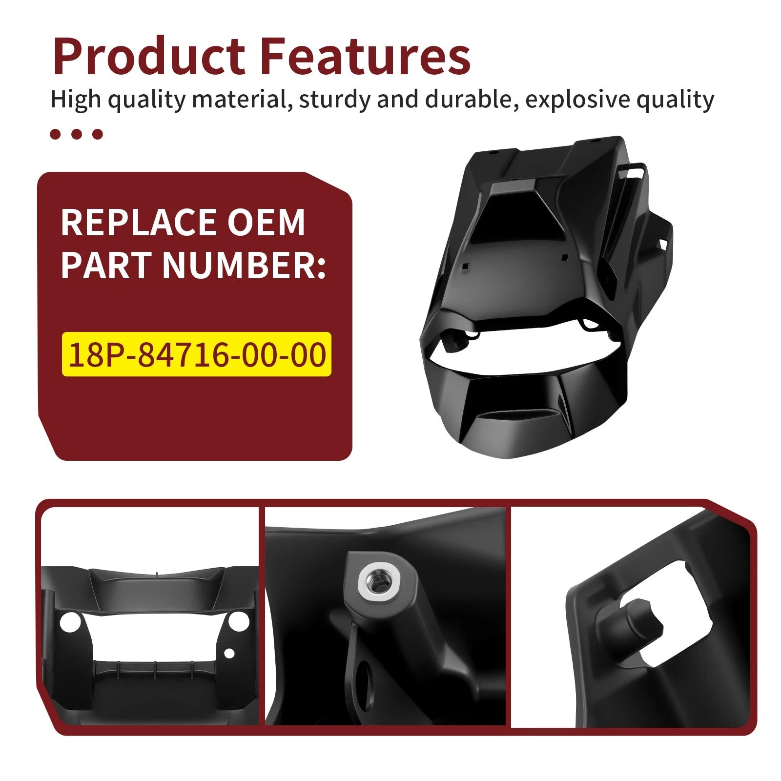 Tail Light Cover for Yamaha YFZ450 450R SE (2009–2024) - Black