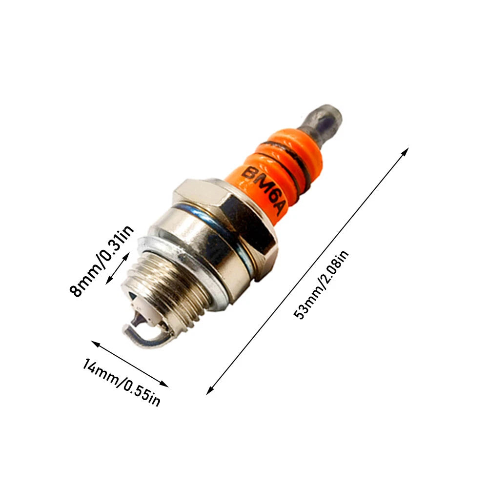 1Pc Ceramic Spark Plug BM6A for Chainsaw Lawn Mower (M7/L7T/CJ8/1560)