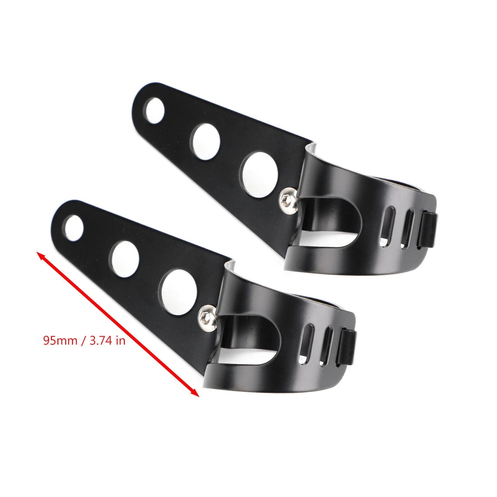 Universal 43-50mm Black Headlight Bracket Mount Holder #3