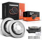 Rear Disc Brake Rotors & Ceramic Pads for Ford F-150 (2012–2020)