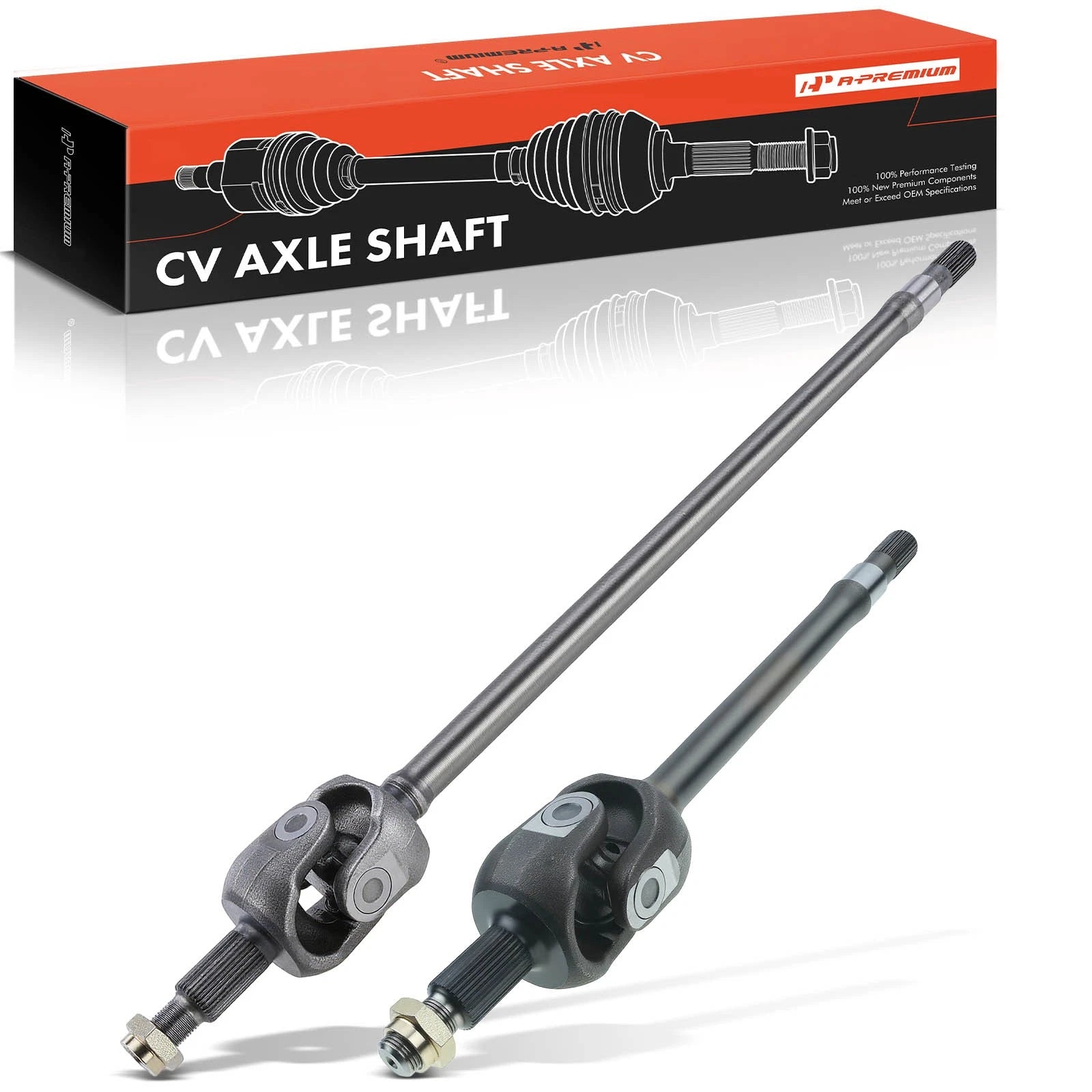 Pair Front CV Axle Shafts for Jeep Wrangler JK (2007–2018)