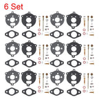 6X Carburetor Repair Rebuild Kit for B&S Models 190401 190402 190403