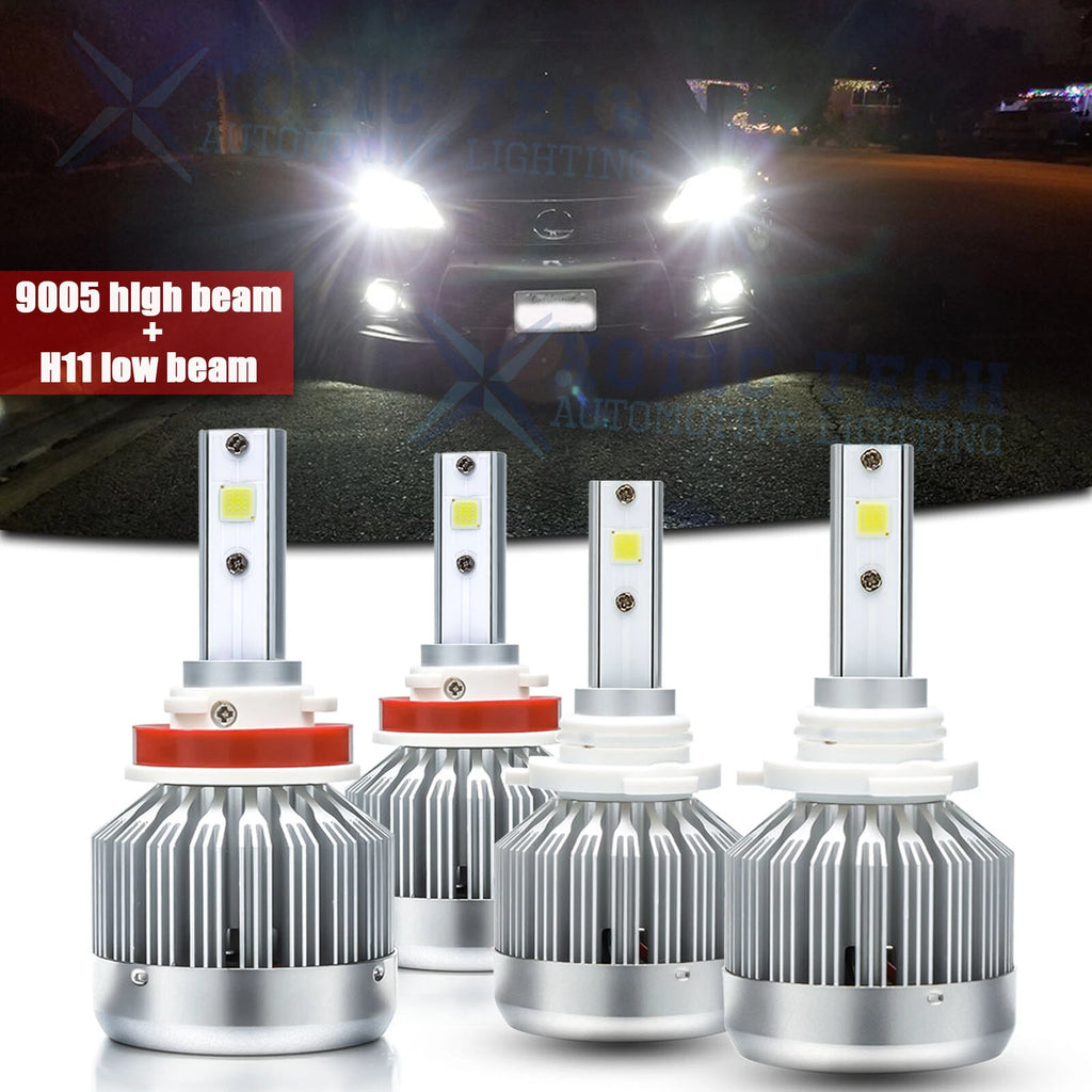 6000K White LED Headlight Bulbs for Lexus RX350 (2007–2015)