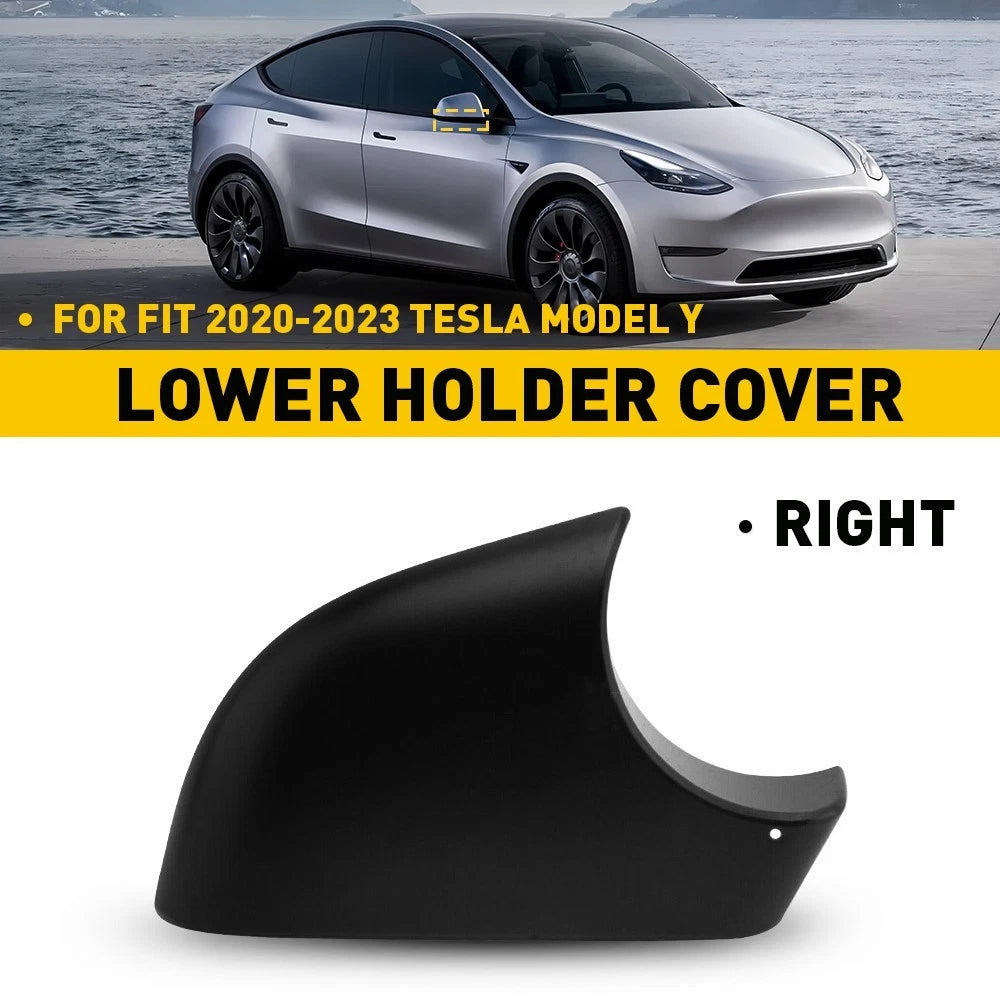 RH Black Wing Mirror Cover for Tesla Model Y (2020–2023)