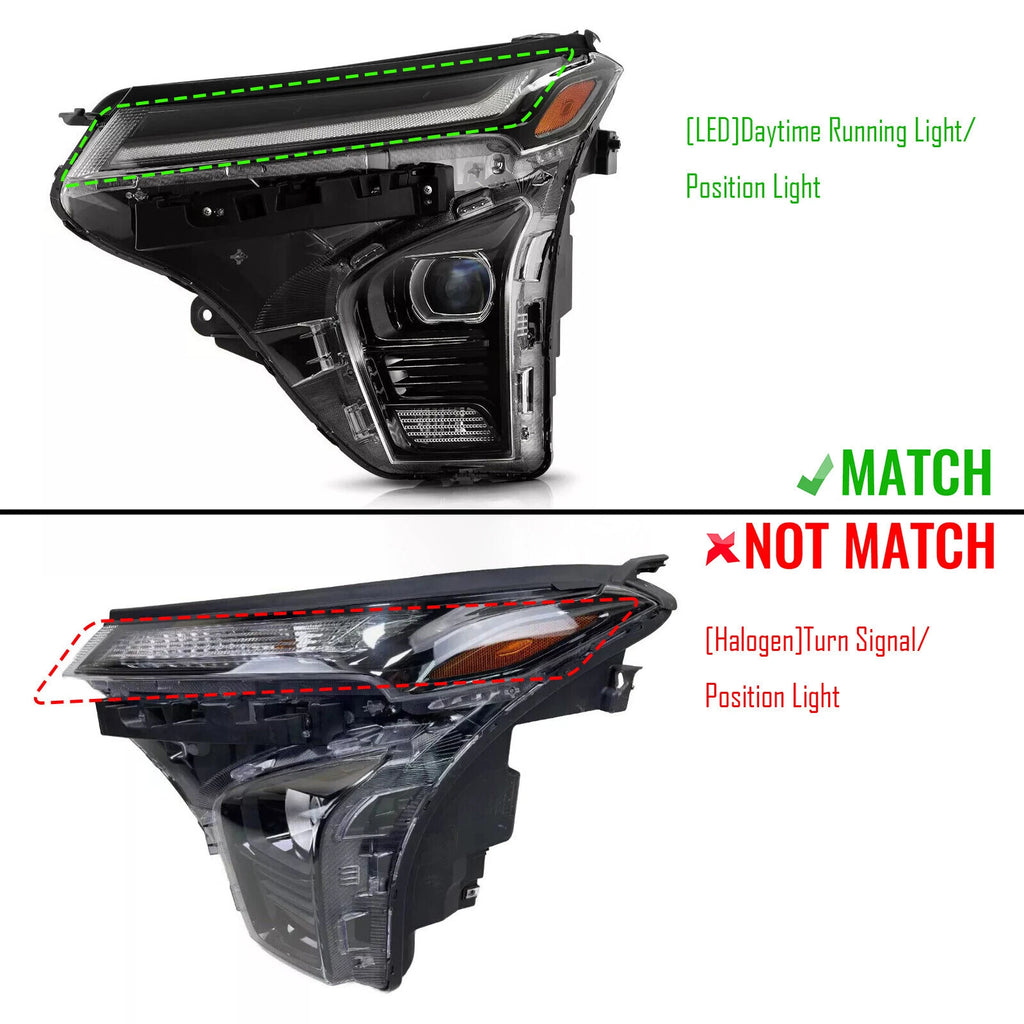 LED Headlight w/ DRL Projector for Chevy Trax LT 2RS Activ (2024–2026)