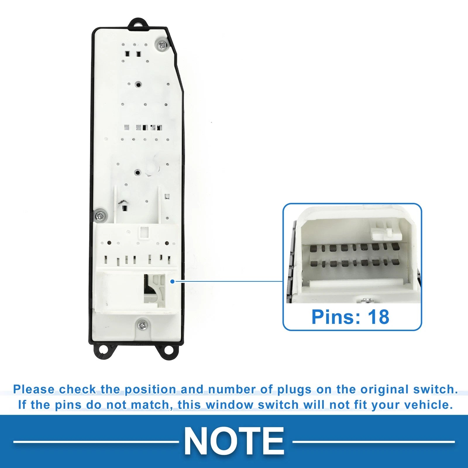 Power Window Switch for Toyota Camry (2002–2006) No. 8482033150