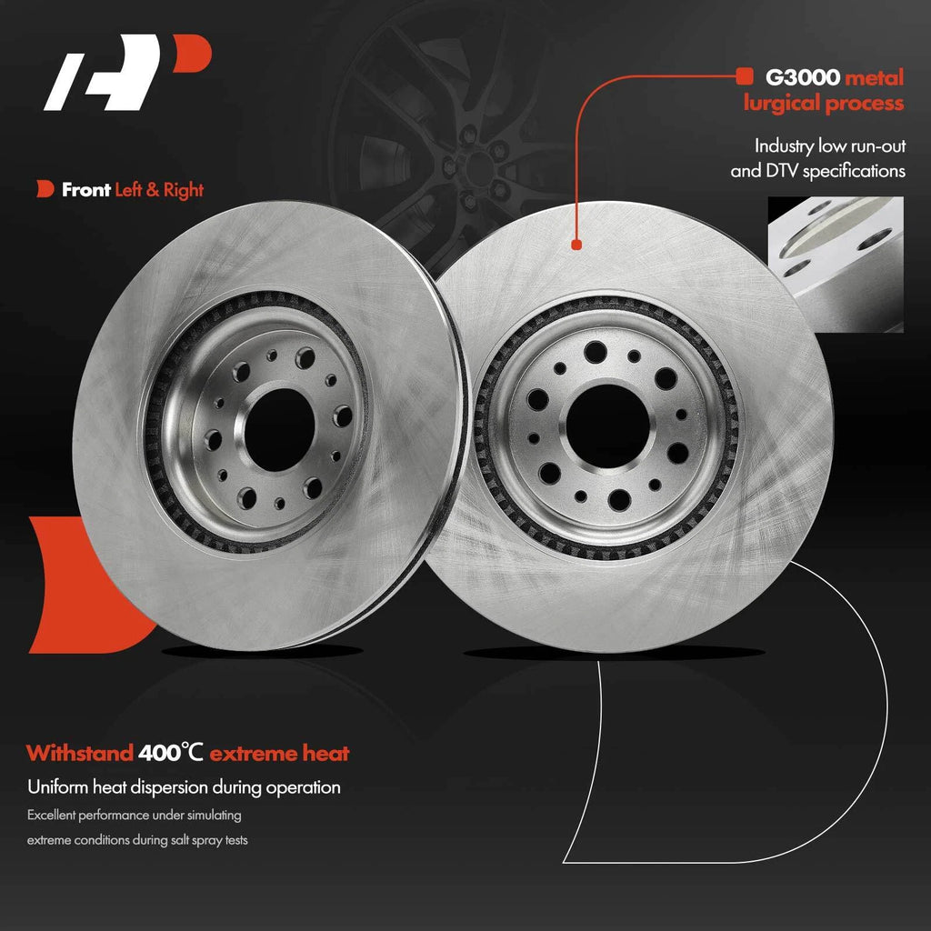 Front Disc Brake Rotors for Buick Enclave (2018–2020) Cadillac XT5 (2017–2023)
