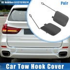1 Pair Rear Tow Hook Eye Hole Cover Cap for BMW X5 (2016–2018) Gray