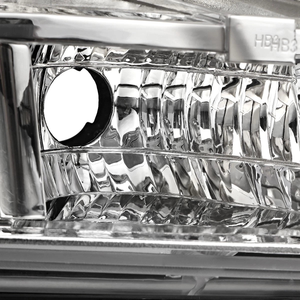 Set of 2 Chrome Housing Clear Corner Headlights for Avalanche/Suburban (2007–2014)