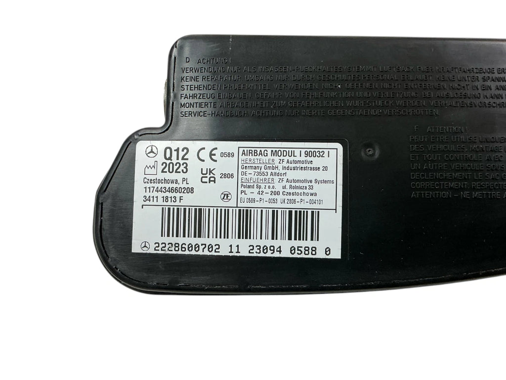 Right Side Seat Airbag for Mercedes-Benz Metris (2016–2023) 222-860-07-02