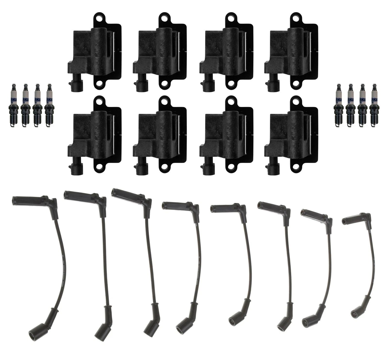 Ignition Wires & Spark Plugs Kit for Chevrolet GMC 8.1L V8 (2001–2009)