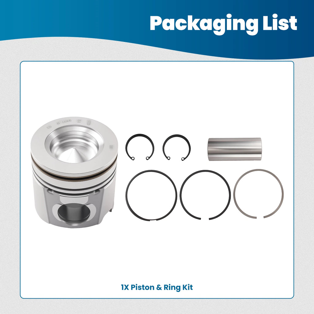 Piston Assembly w/ Rings Set for Cummins 6.7L Dodge Ram (2007–2019) 4955520