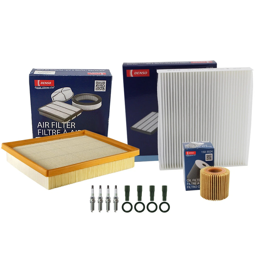 Tune Up Kit with 4 NGK Spark Plugs & Boots for CT200h Prius (2011–2017)