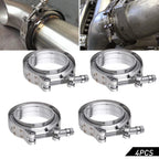 Set of 4 Stainless Steel V-Band Bolt Clamp Kit for Turbo V-band