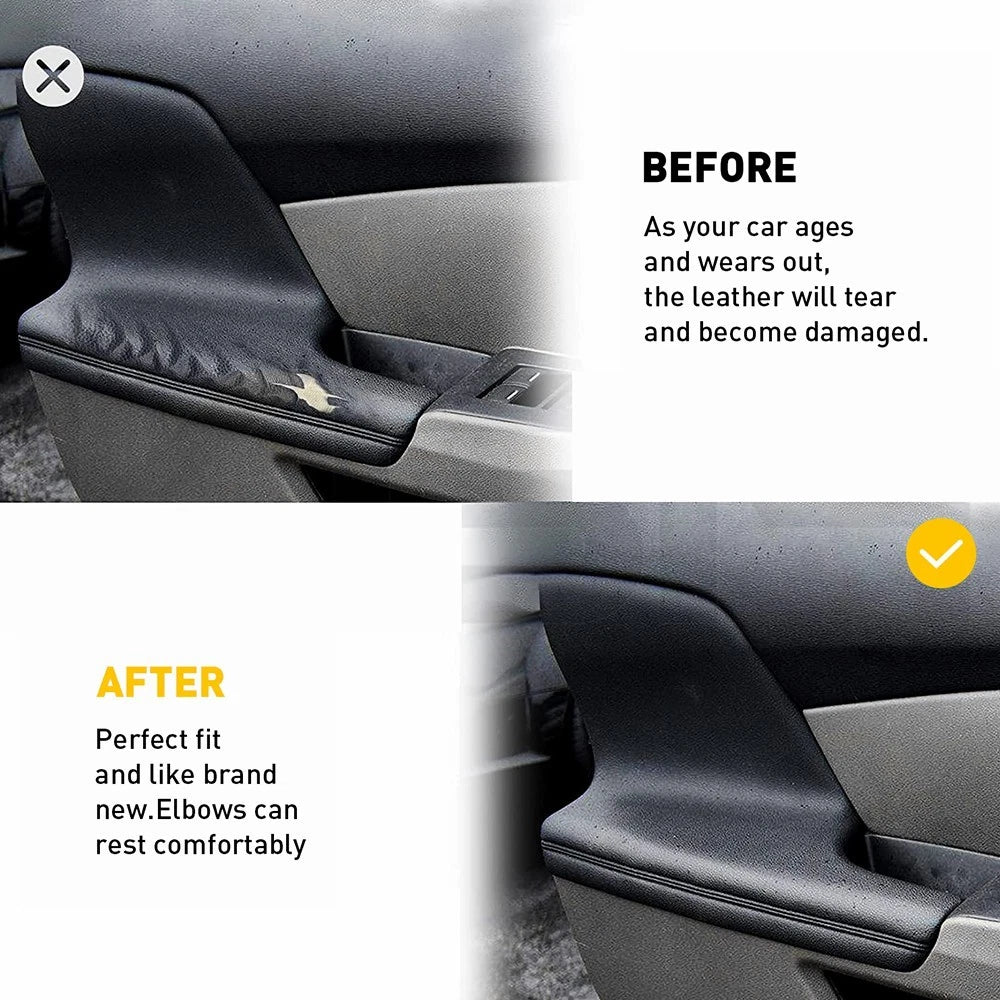 Leather Door Panel Armrest Upholstery Cover for Honda Odyssey (2011–2017)