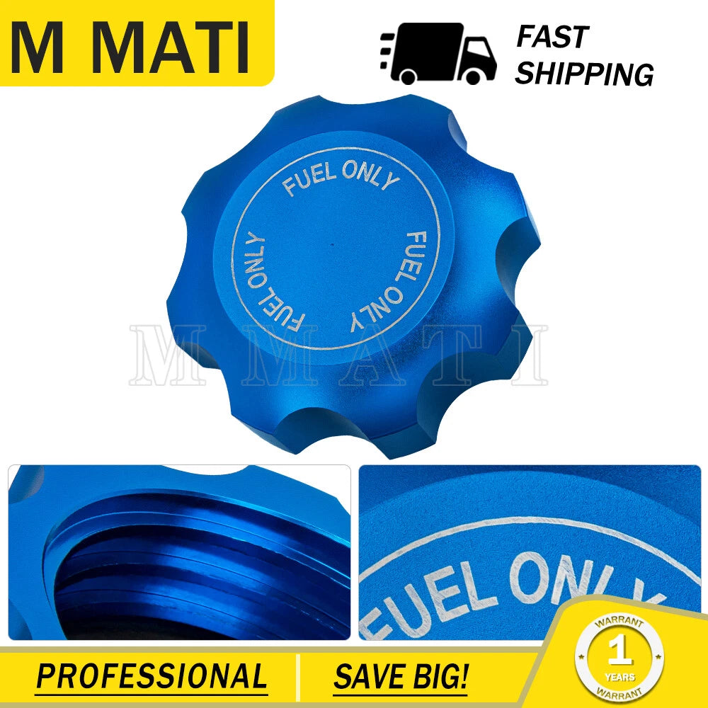 CNC Fuel Gas Cap for Polaris RZR Ranger 800 900 1000 (2008–2021) Blue