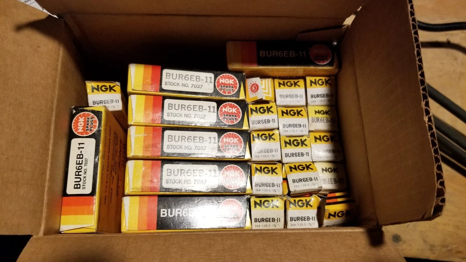 Set of 4 NGK BUR6EB-11 Spark Plugs for (Stock # 7037)