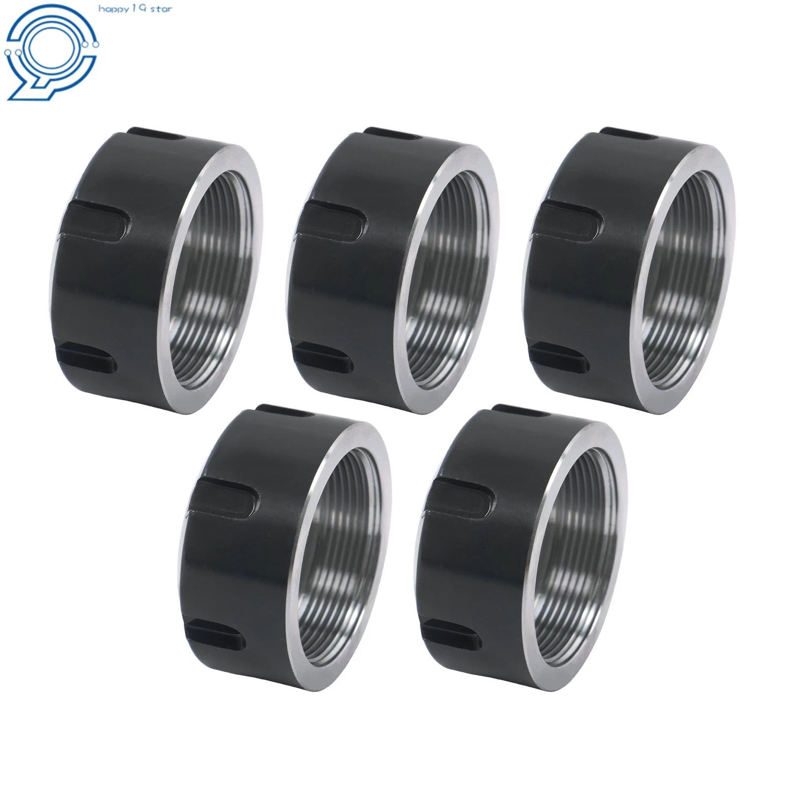 Set of 5 ER32 Nuts for CNC Milling Clamping
