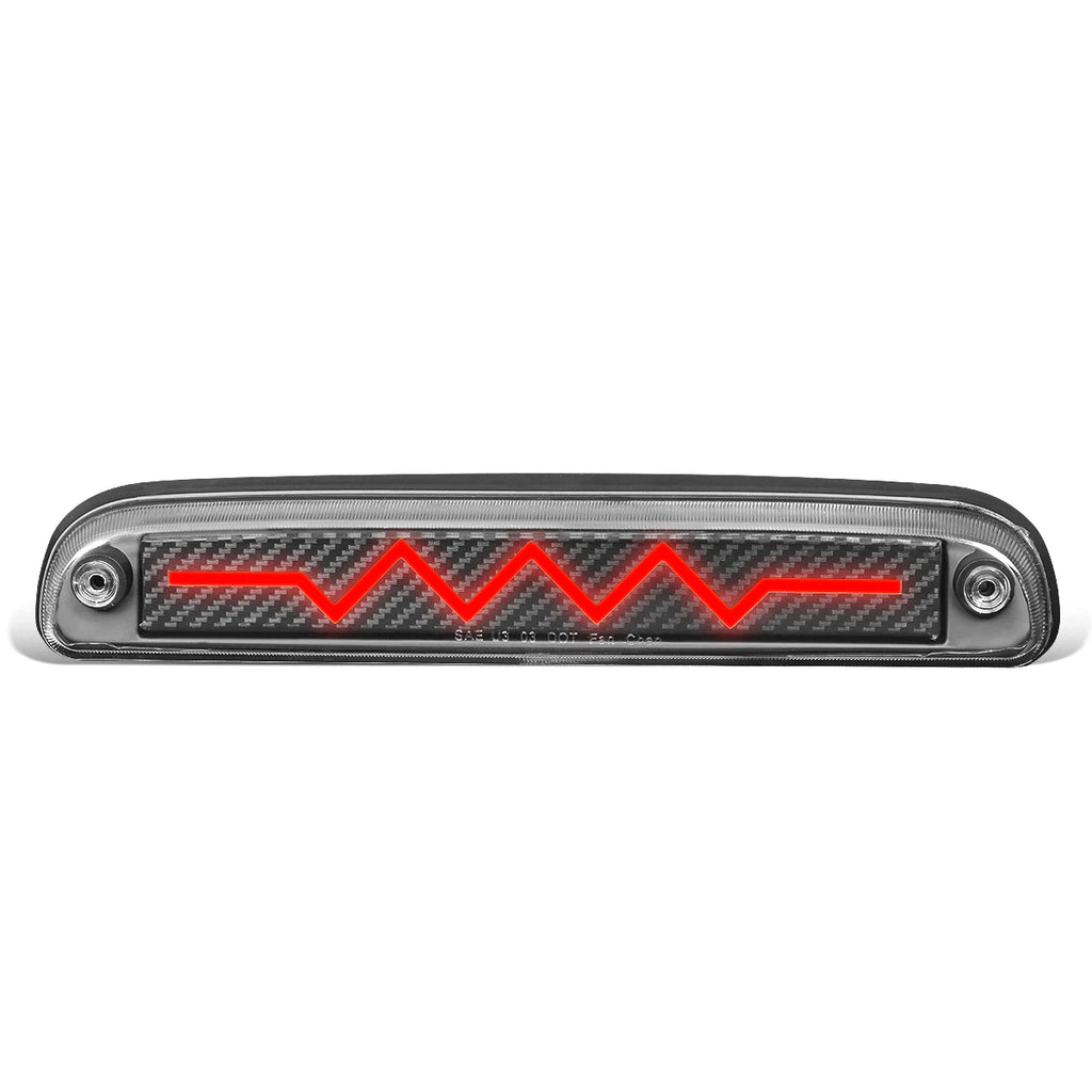 Sequential Heart Rate LED Carbon Third Brake Light for Ford Super Duty (1993–2016)