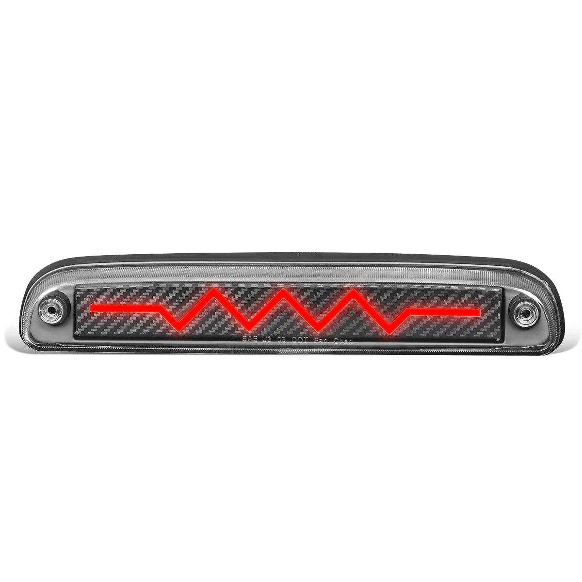 Sequential Heart Rate LED Carbon Third Brake Light for Ford Super Duty (1993–2016)